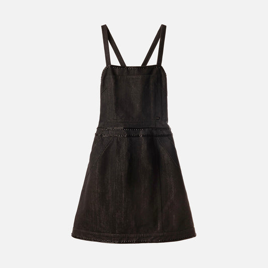 Chanel Cotton Denim Beaded Jean Mini Dress
