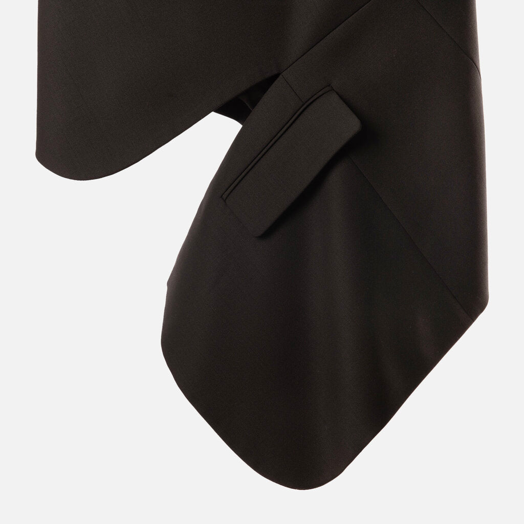 Monse Black Sleeveless Deconstructed Blazer Dress