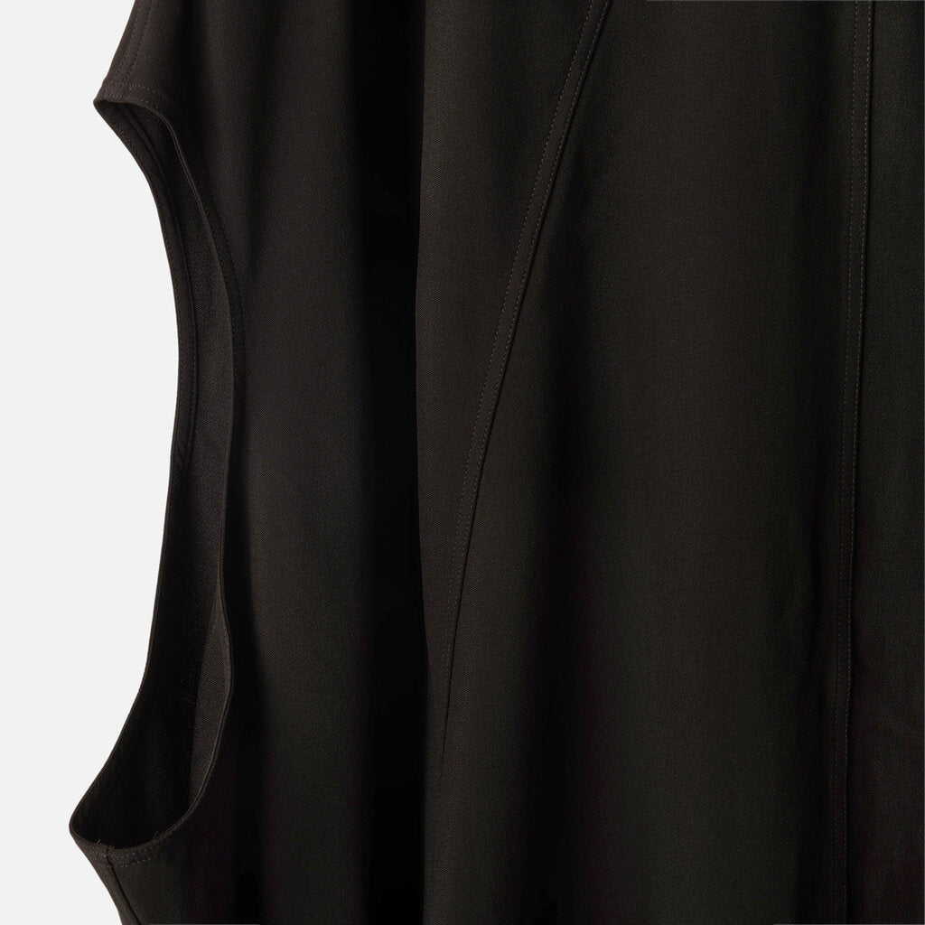 Rick Owens Black Viscose/Acetate Oversized Tunic