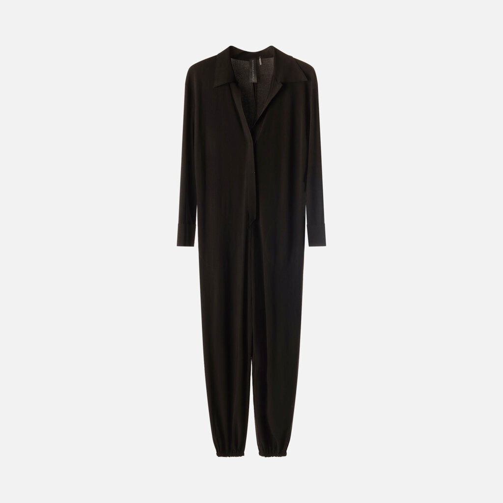 Norma Kamali Black Poly Jumpsuit