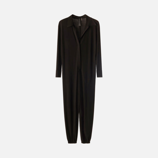 Norma Kamali Black Poly Jumpsuit