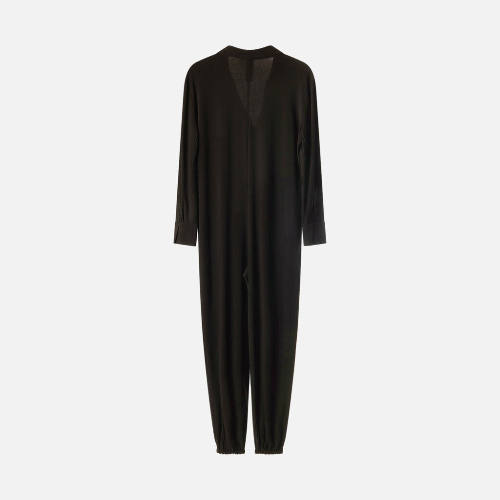 Norma Kamali Black Poly Jumpsuit