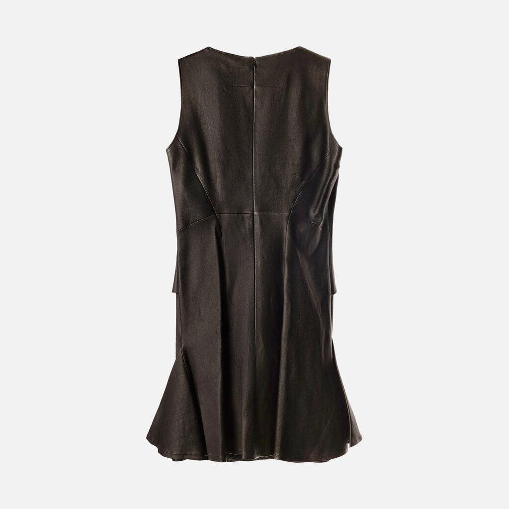 Givenchy Lamb Leather Sleeveless Dress