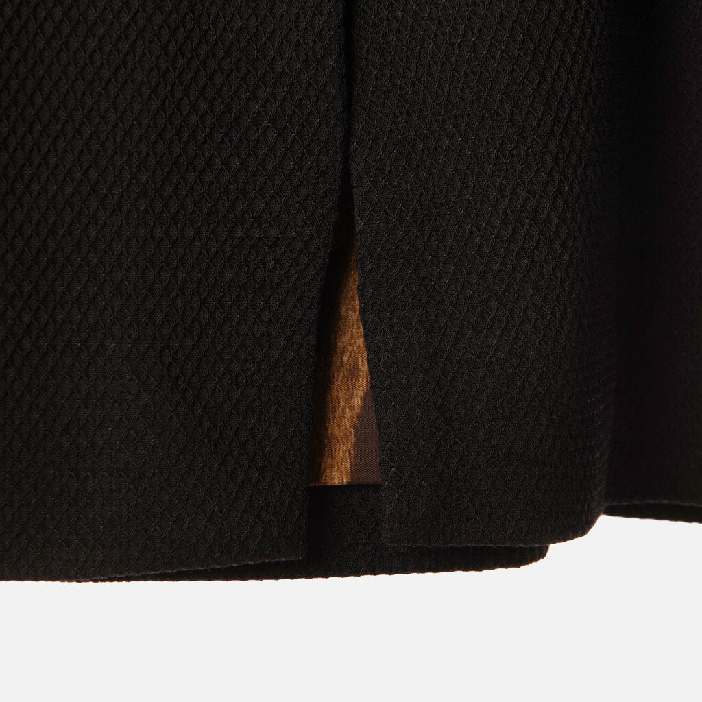 Dolce & Gabbana Black Wool Blend Sleeveless Dress