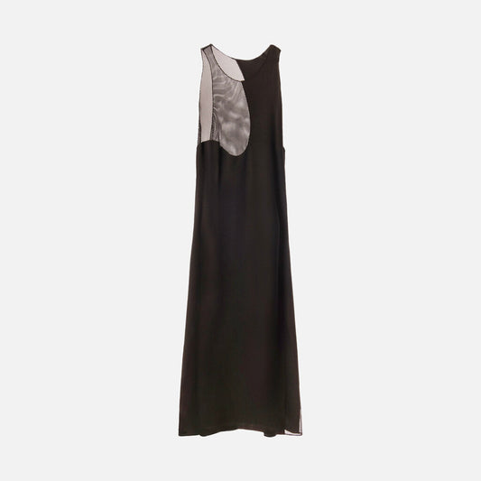Alexander Wang Black Rayon Mesh Dress
