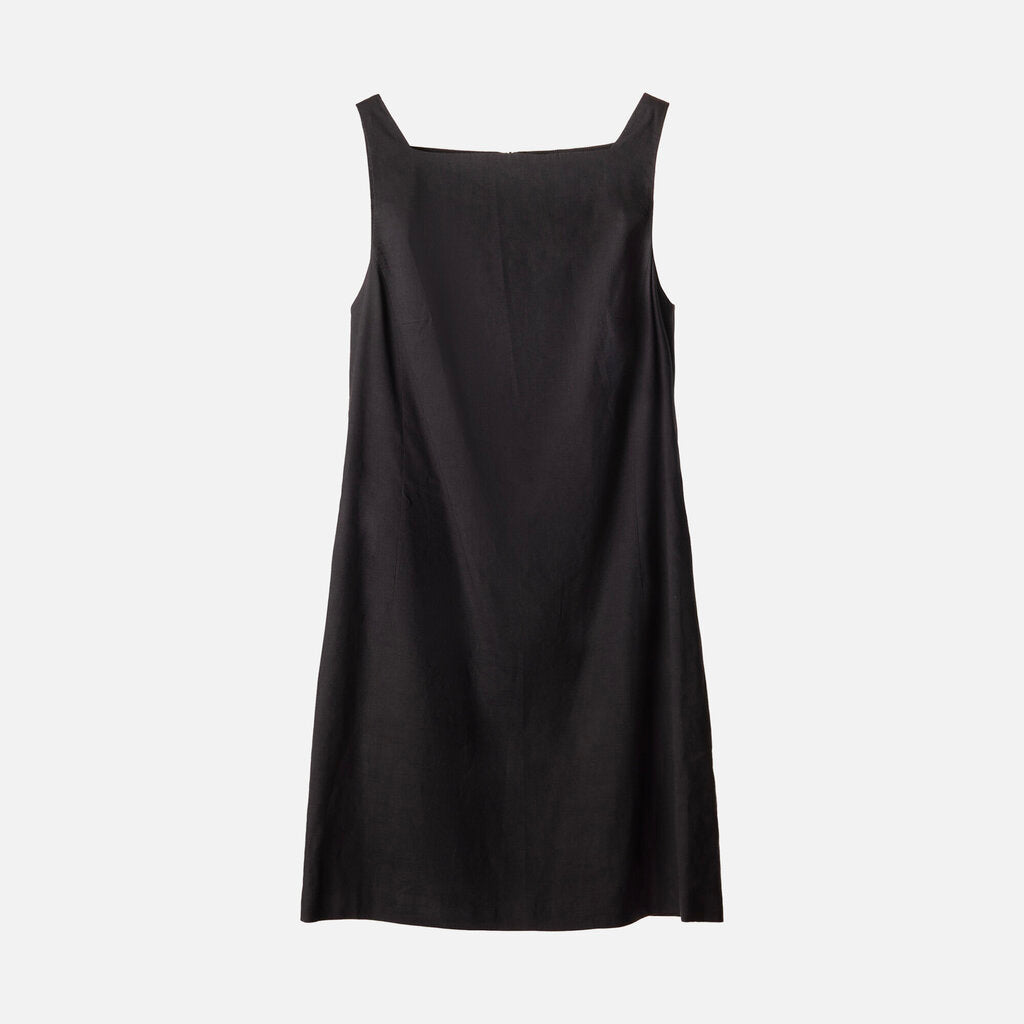 Theory Navy Linen/Viscose Mini Dress