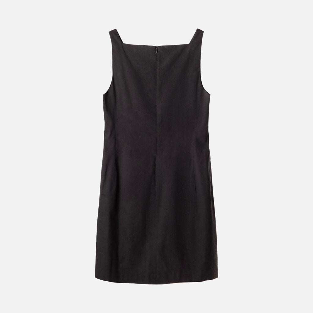 Theory Navy Linen/Viscose Mini Dress