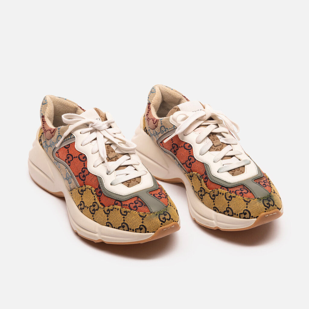 Gucci Multicolor Canvas Monogram Sneaker (Men's)