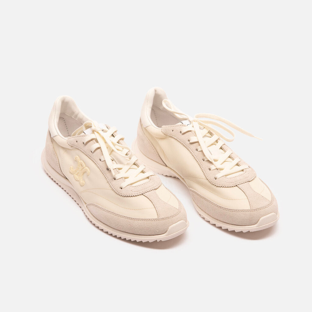 Celine White Triomphe Racer Sneakers