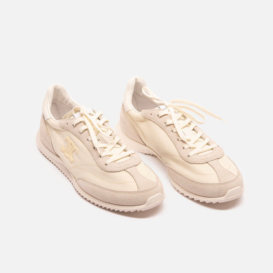 Celine White Triomphe Racer Sneakers