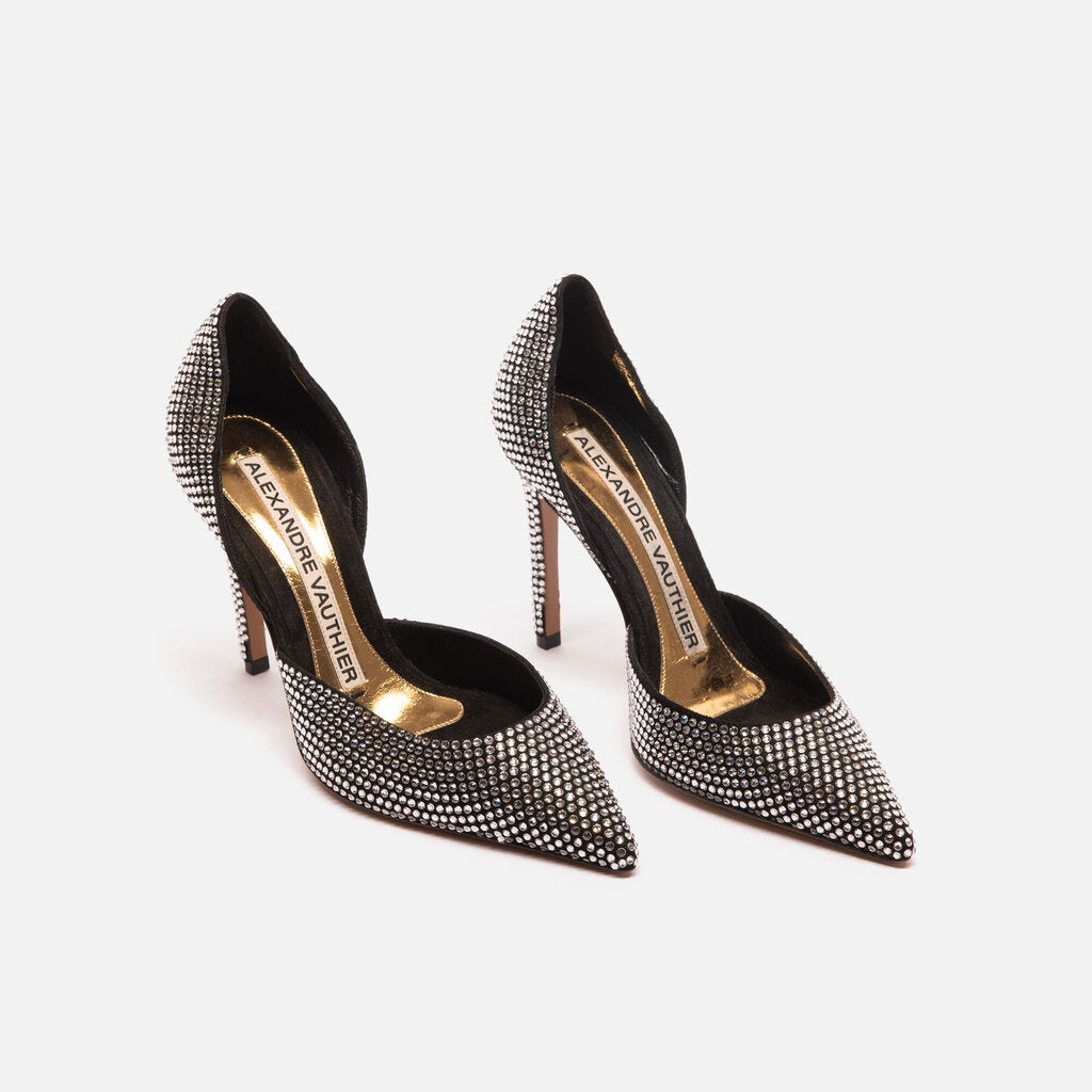Alexandre Vauthier Black/Silver Jewel Pumps
