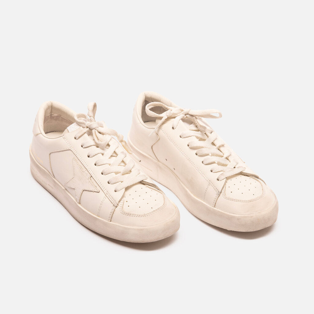 Golden Goose White Leather Low Top Sneaker