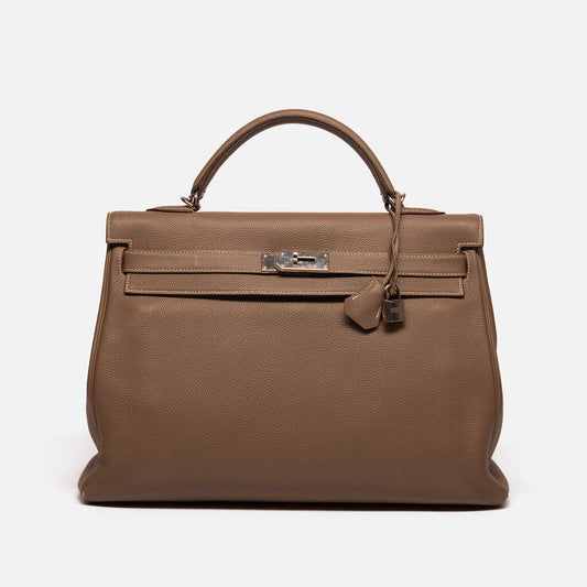 Hermes Etoupe Kelly 40 PHW