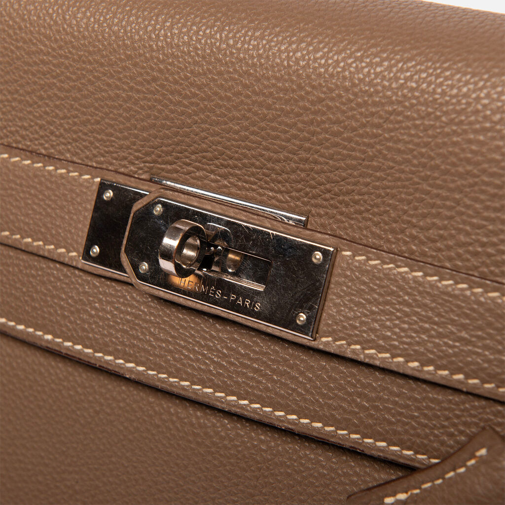 Hermes Etoupe Kelly 40 PHW