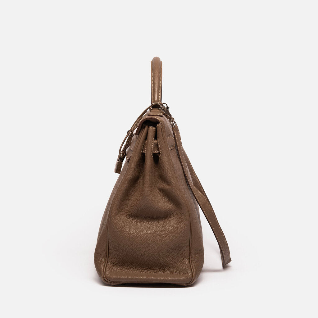 Hermes Etoupe Kelly 40 PHW