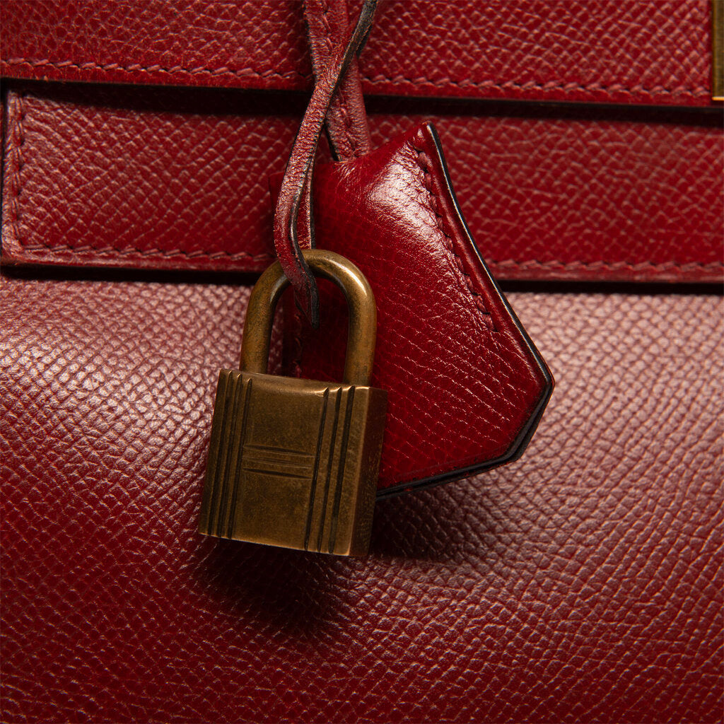 Hermes Rouge H Kelly 32 GHW