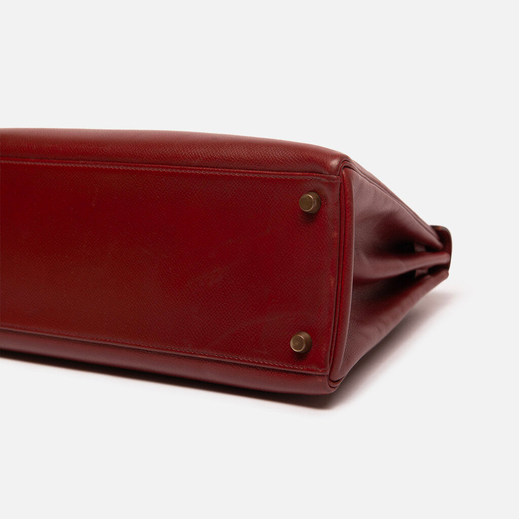 Hermes Rouge H Kelly 32 GHW