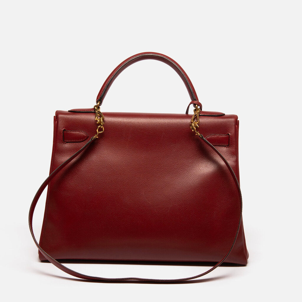 Hermes Rouge H Kelly 32 GHW