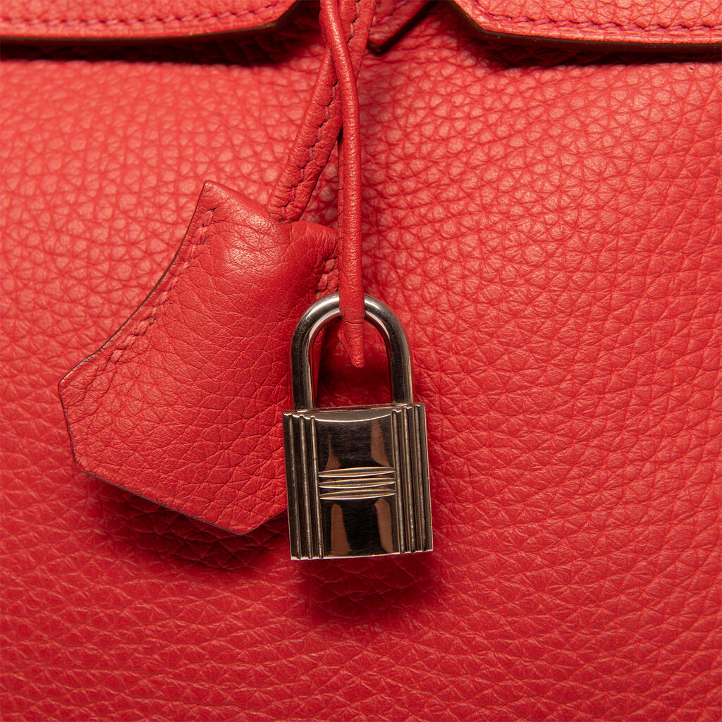 Hermes Rouge Pivoine Togo Birkin 30 PHW (2010)