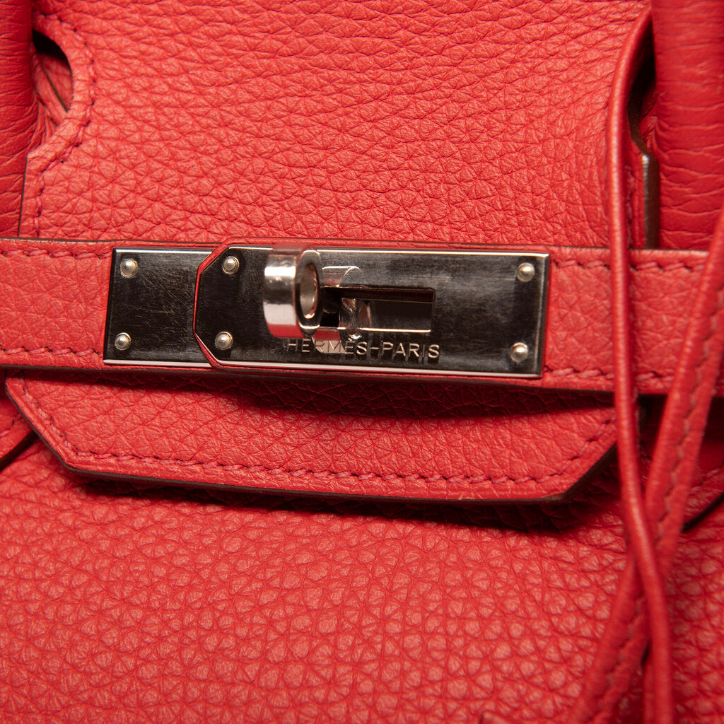 Hermes Rouge Pivoine Togo Birkin 30 PHW (2010)