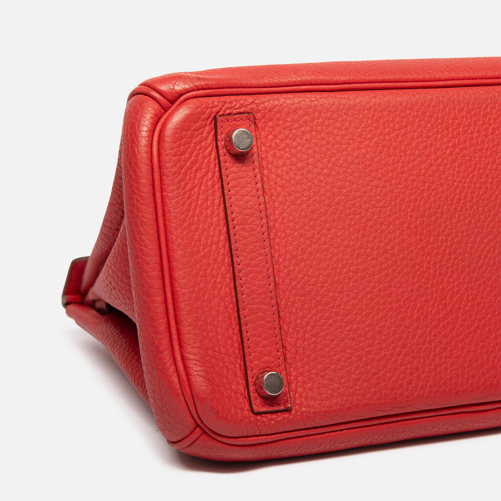 Hermes Rouge Pivoine Togo Birkin 30 PHW (2010)