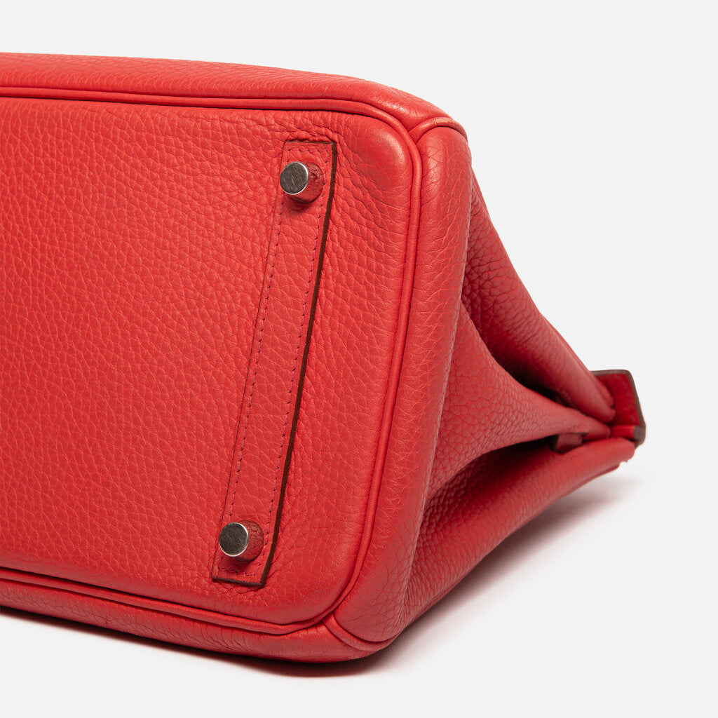 Hermes Rouge Pivoine Togo Birkin 30 PHW (2010)