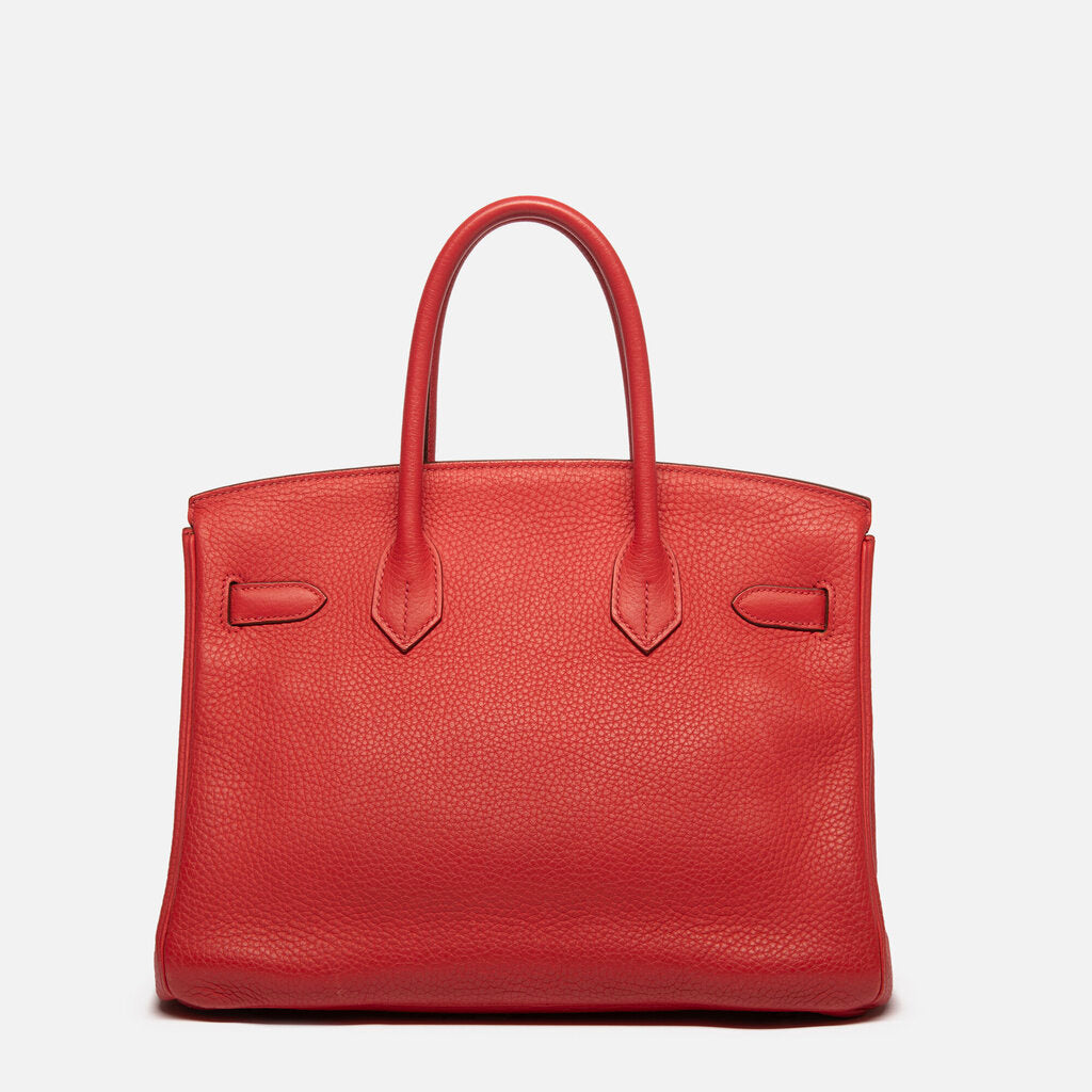 Hermes Rouge Pivoine Togo Birkin 30 PHW (2010)