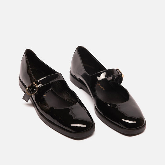 Stuart Weitzman Black Patent Leather Mary Jane