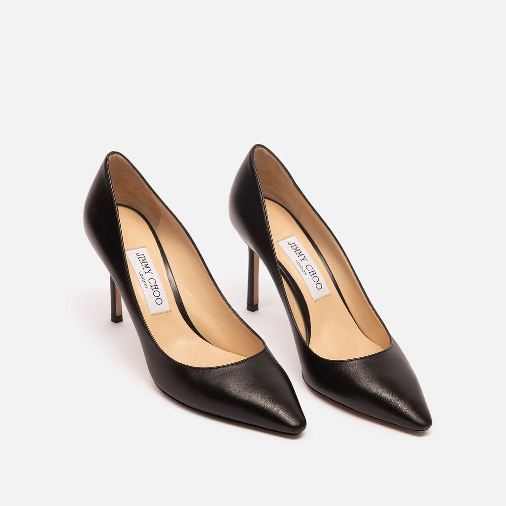 Jimmy Choo Black Leather Pumps