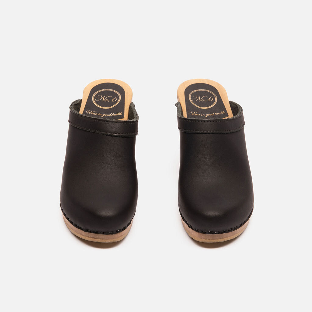 No. 6 Store Black Clogs