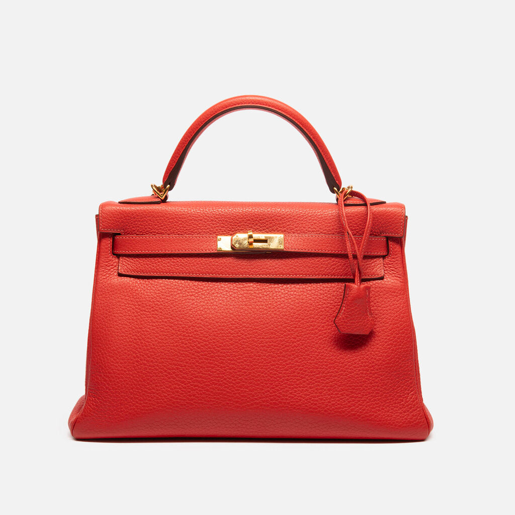 Hermes Poppy Togo Kelly 32 GHW (2014)