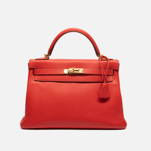Hermes Poppy Togo Kelly 32 GHW (2014)