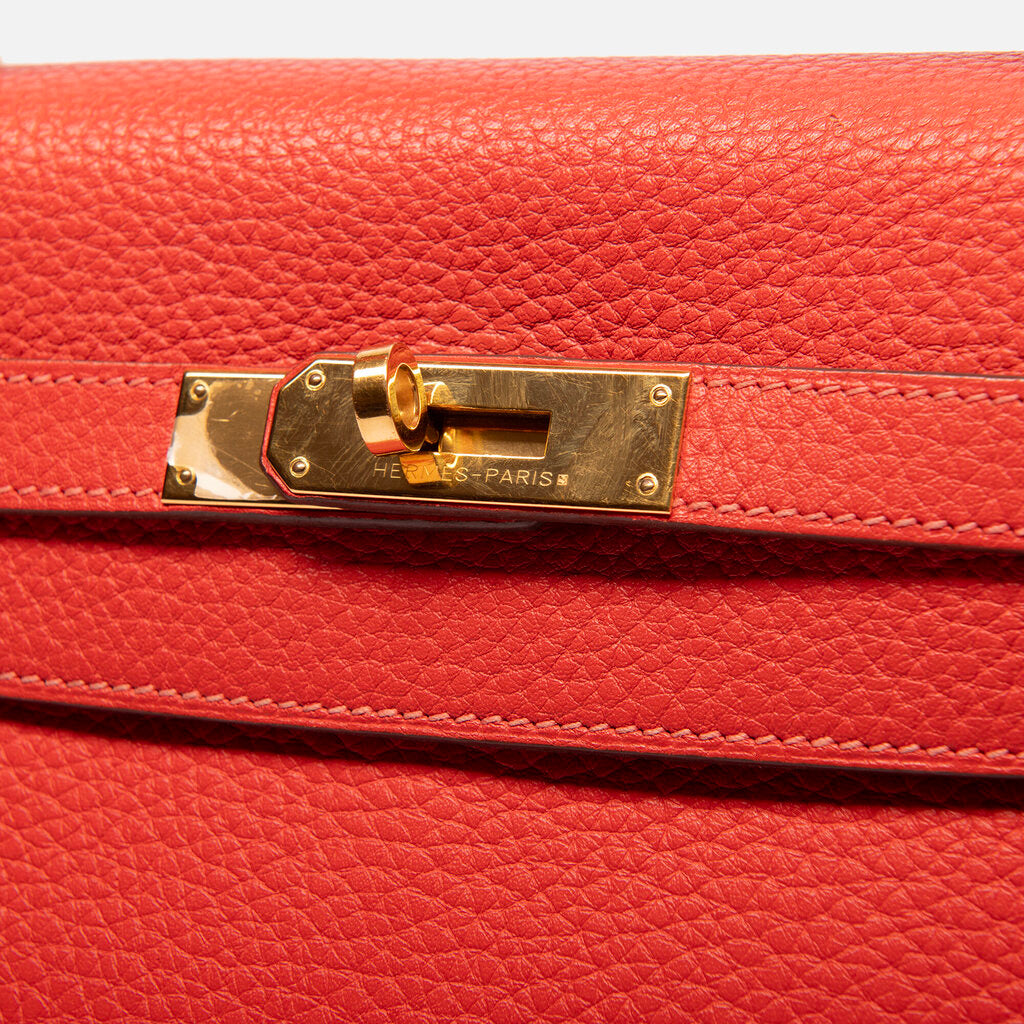 Hermes Poppy Togo Kelly 32 GHW (2014)