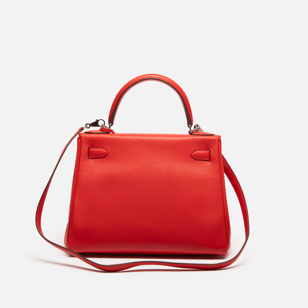 Hermes Red Evercolor Retourne Kelly 28 PHW (2016)