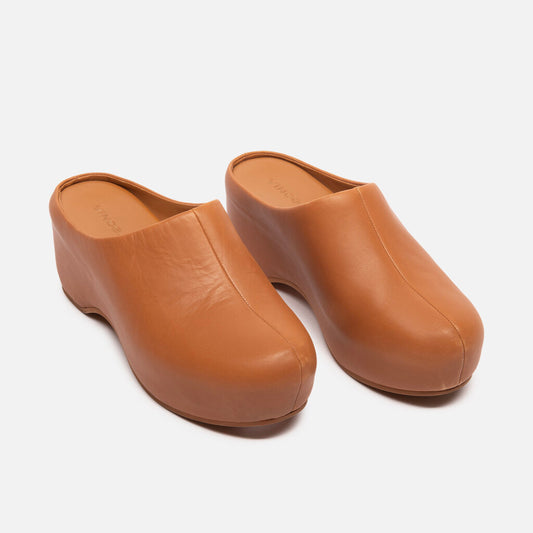 Vince Brown Leather Clog