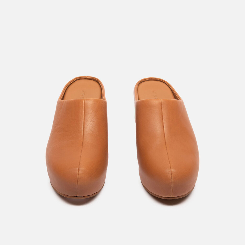 Vince Brown Leather Clog