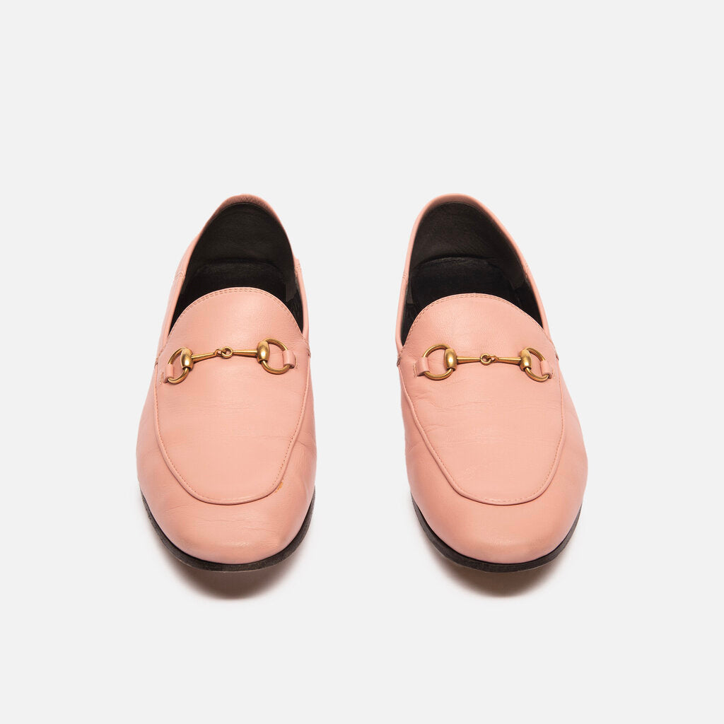 Gucci Pink Leather Princetown Loafer