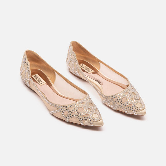 Badgley Mischka Embellished Flats