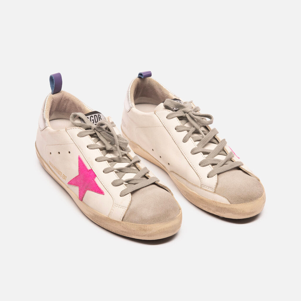 Golden Goose White Leather Low Top Sneaker