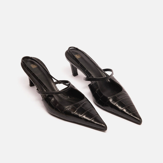 Toteme Black Slingback Pumps