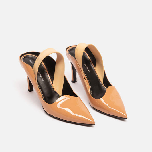 Proenza Schouler Beige Patent Pumps