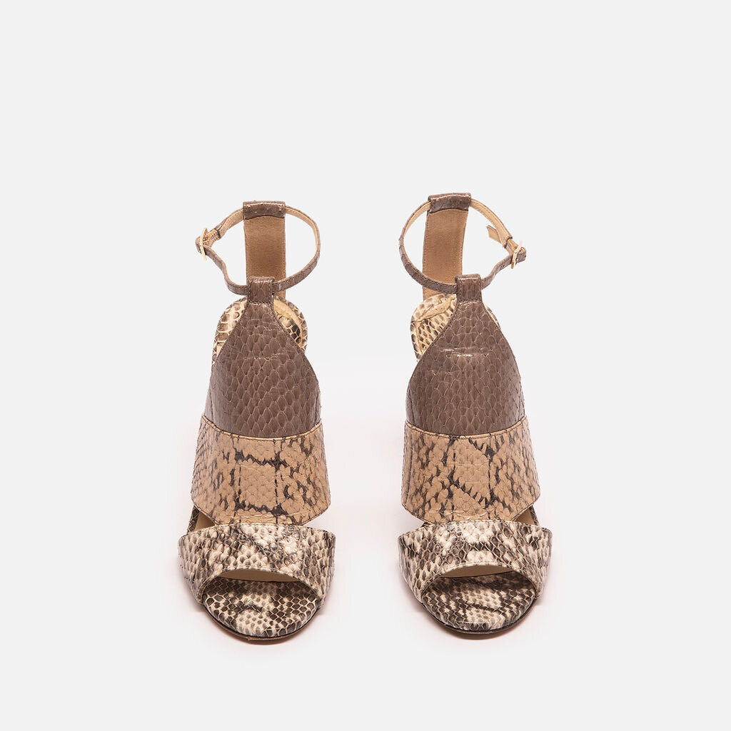 Jimmy Choo Snake Skin Strap Heels