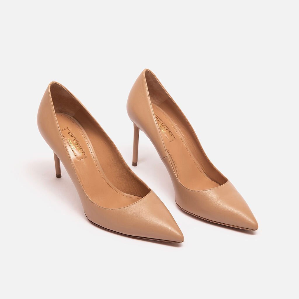 Aquazzura Nude Leather Pump