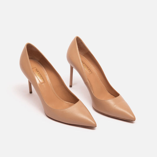 Aquazzura Nude Leather Pump