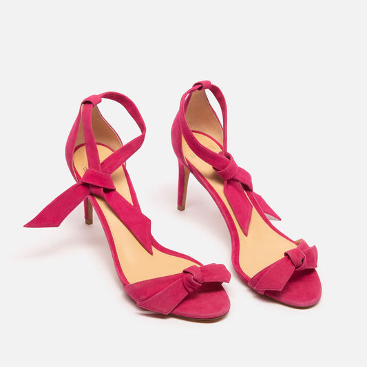Alexandre Birman Hot Pink Suede Sandal