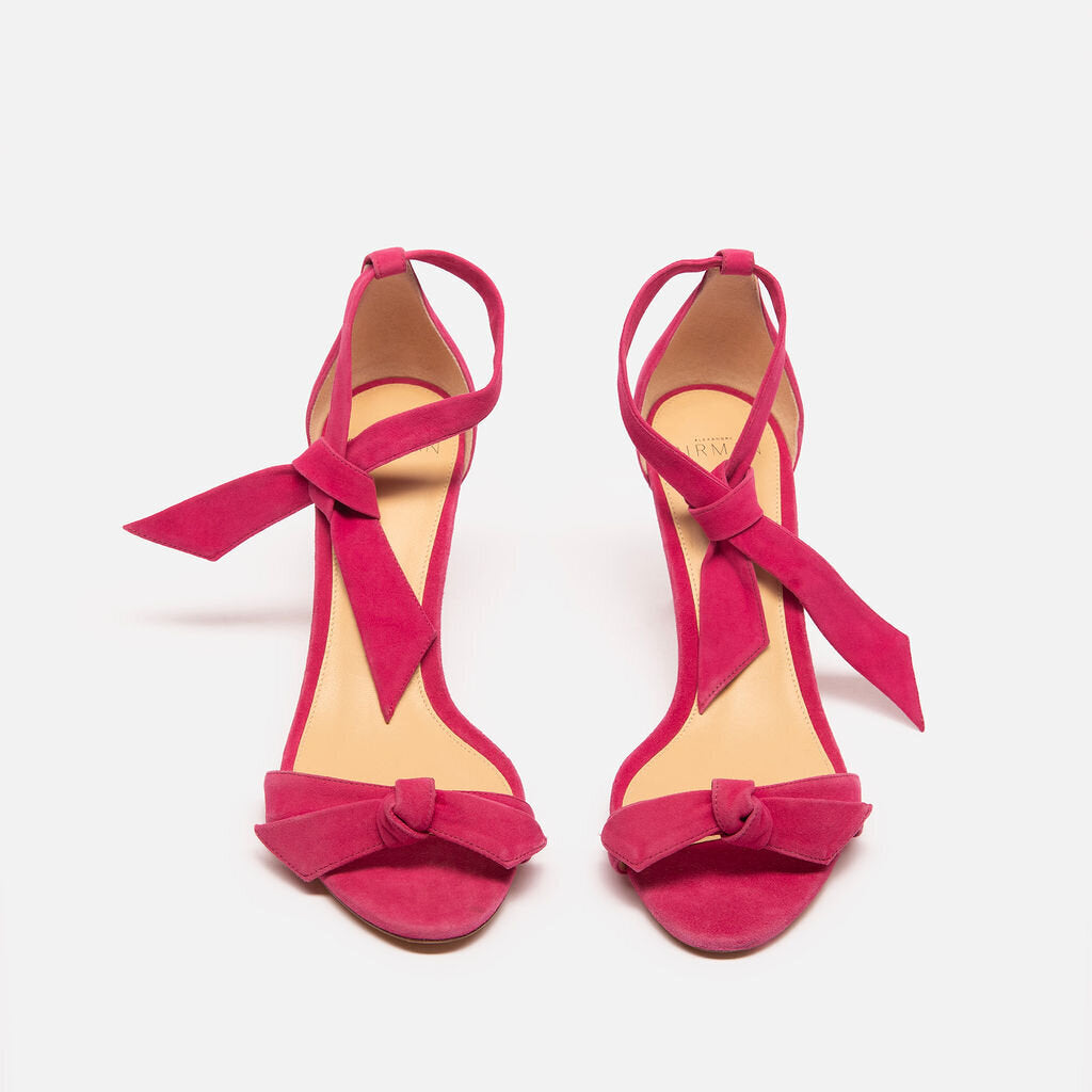 Alexandre Birman Hot Pink Suede Sandal