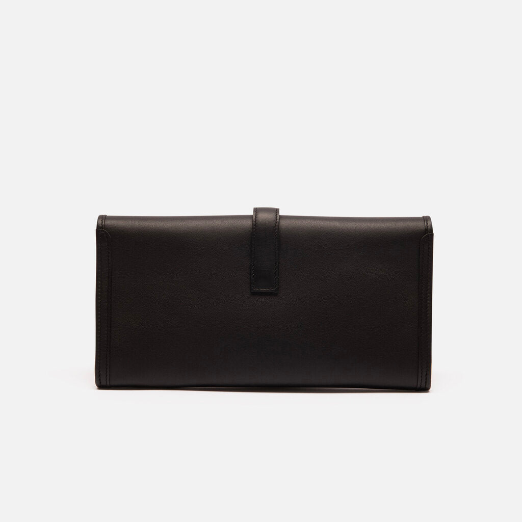 Hermes Black Swift Jige Clutch