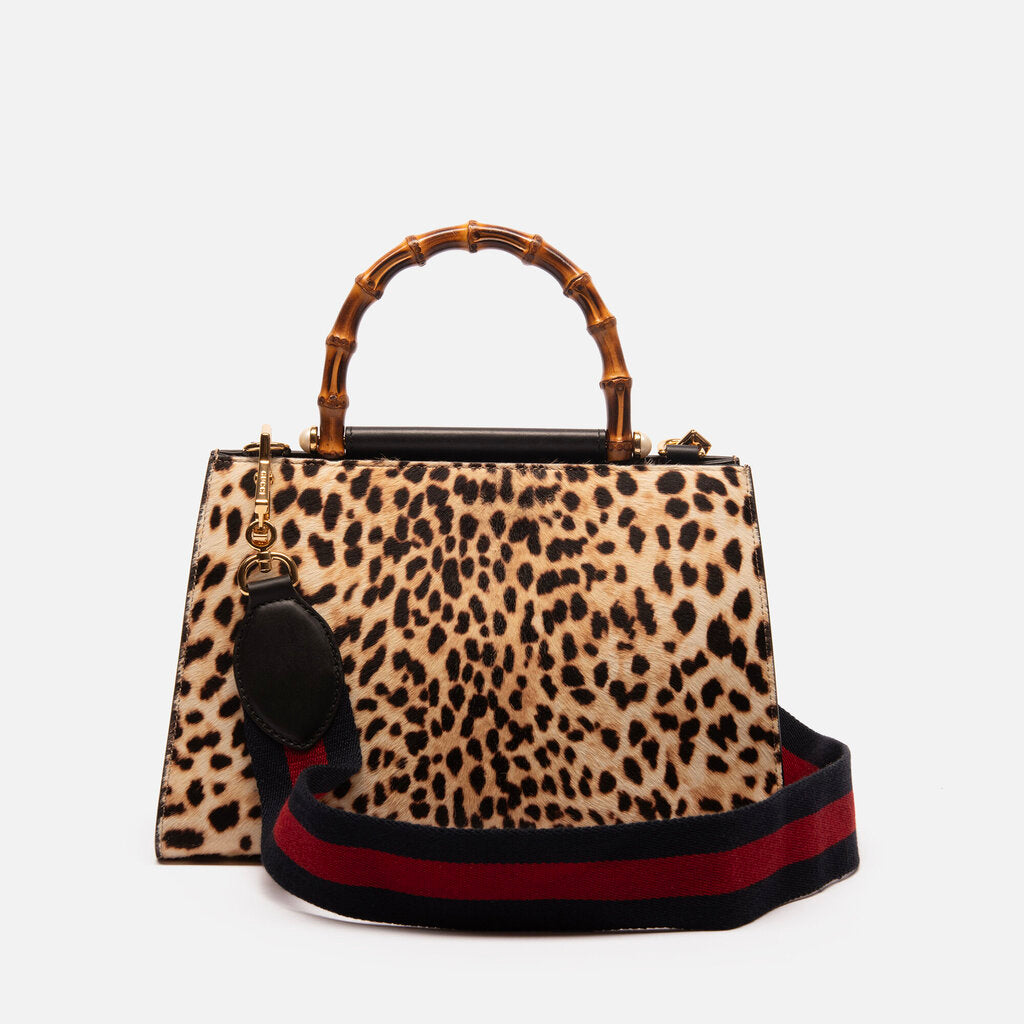Gucci Leopard & Bamboo Nymphea Bag
