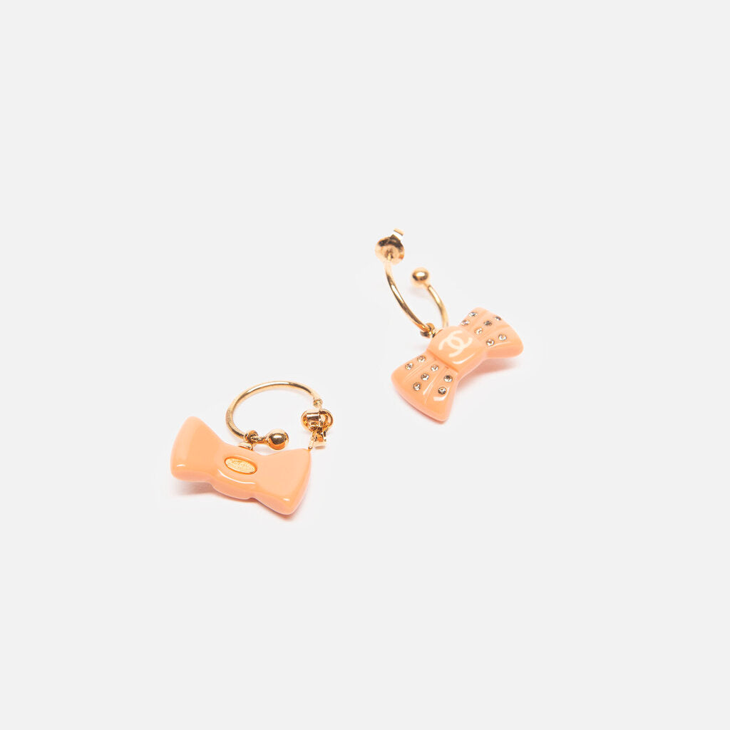 Chanel Pink Candy Bow Earring