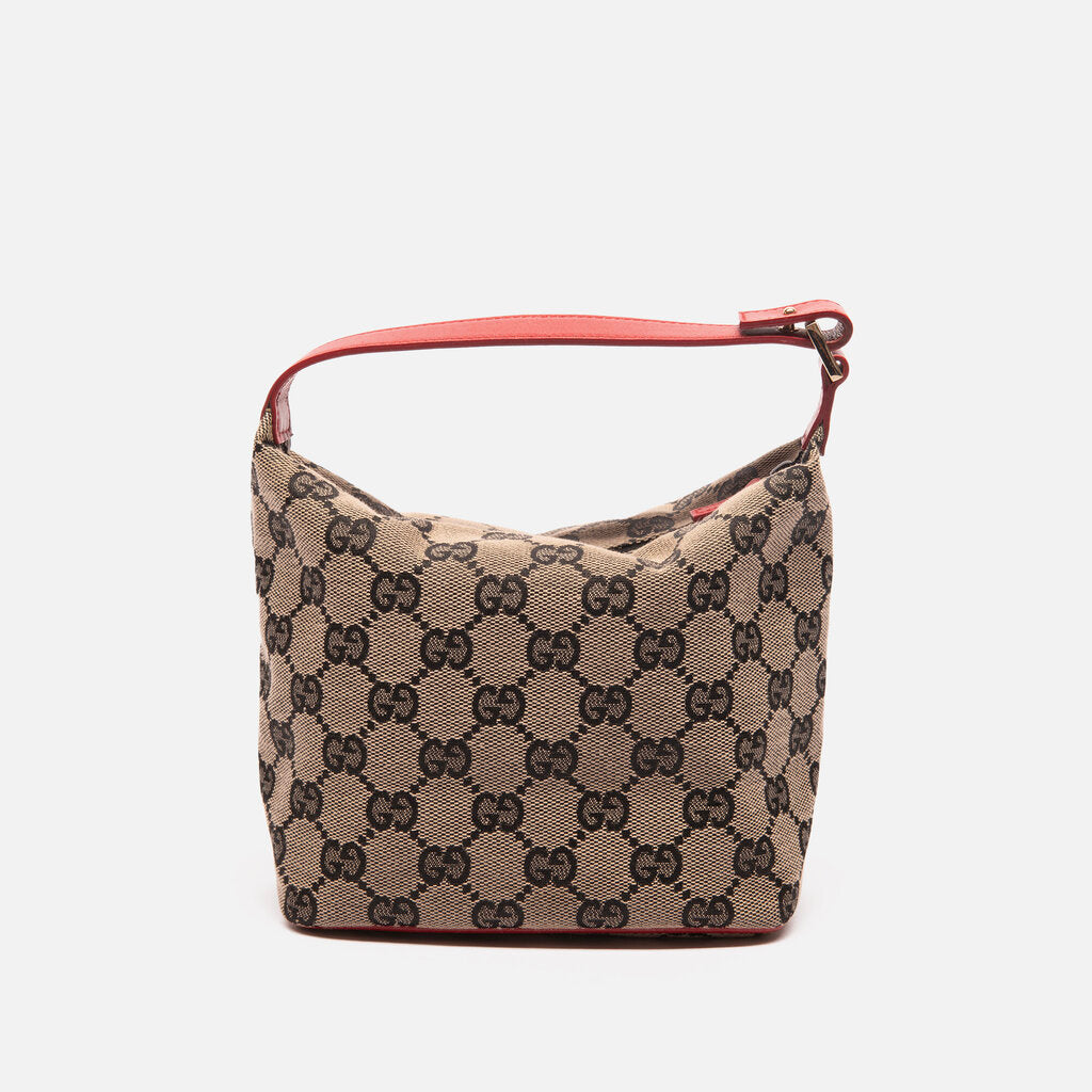 Gucci Navy/Red Canvas Pochette